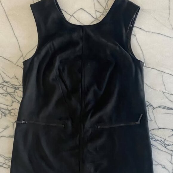 RACHEL Rachel Roy | Faux Suede Shift Dress - Size 0 - Picture 3 of 7